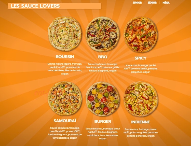 Dream's Pizza — carte page 3