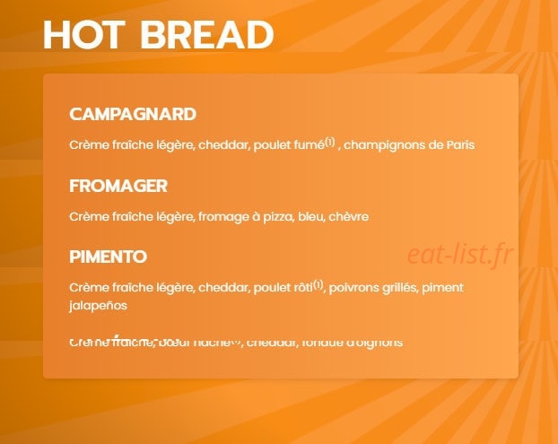 Dream's Pizza — carte page 7