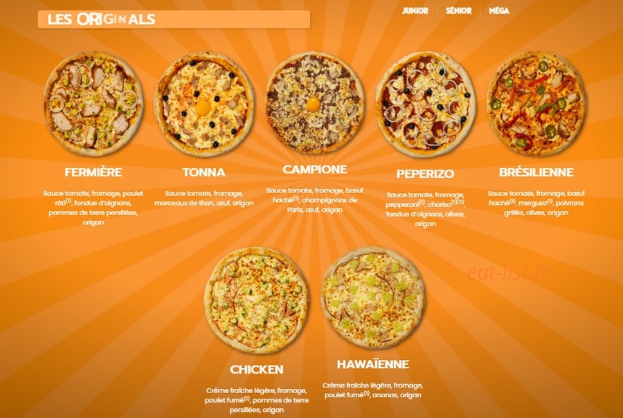 Dream's Pizza — carte page 2