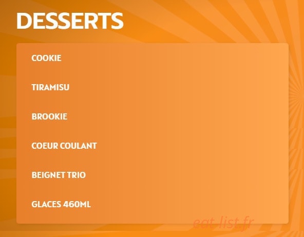 Dream's Pizza — carte page 10