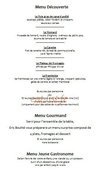 Aubergade — carte page 2