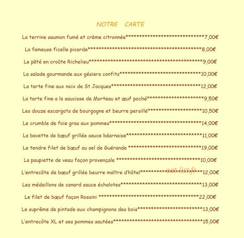 L' Estrella — carte page 4