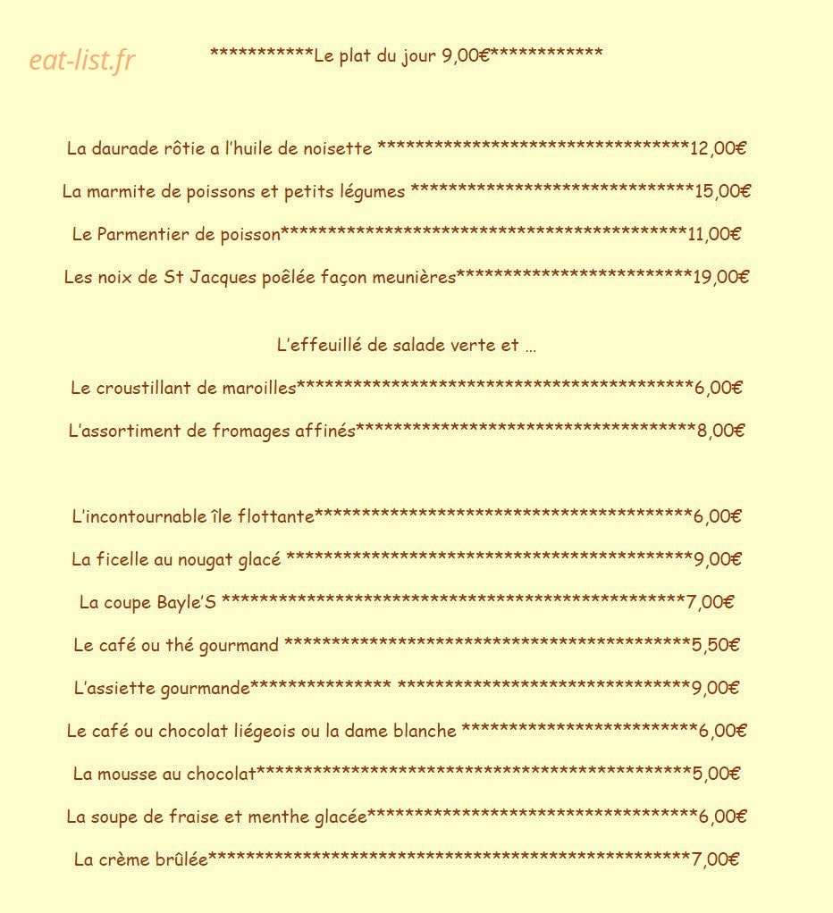L' Estrella — carte page 5