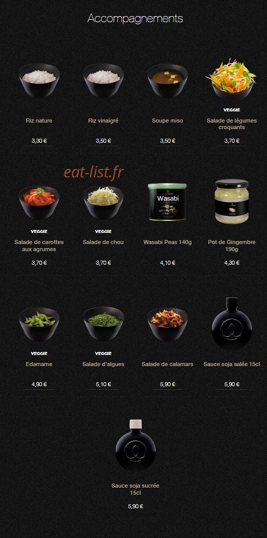 Sushi Shop — carte page 24