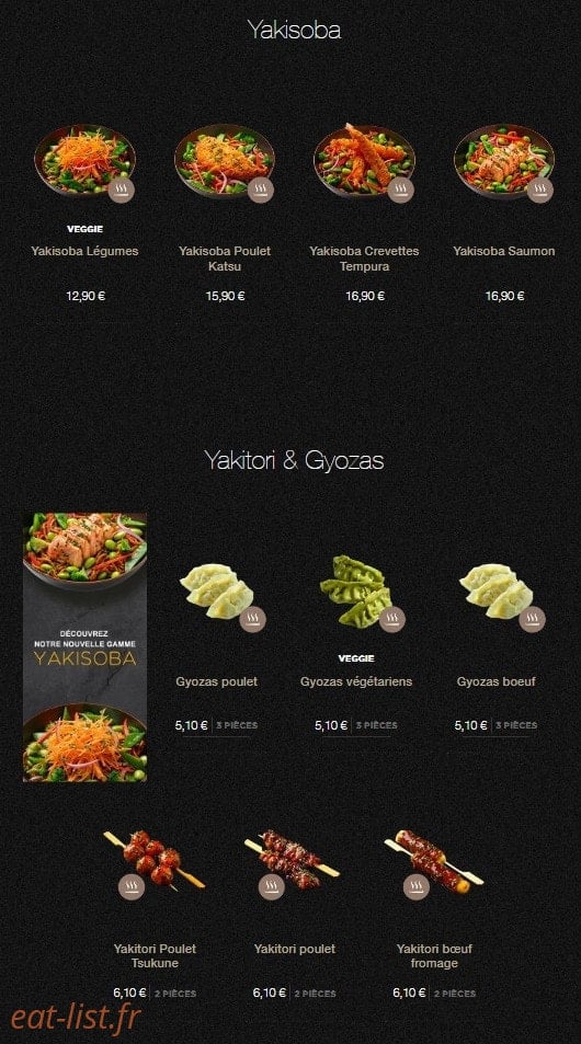 Sushi Shop — carte page 22