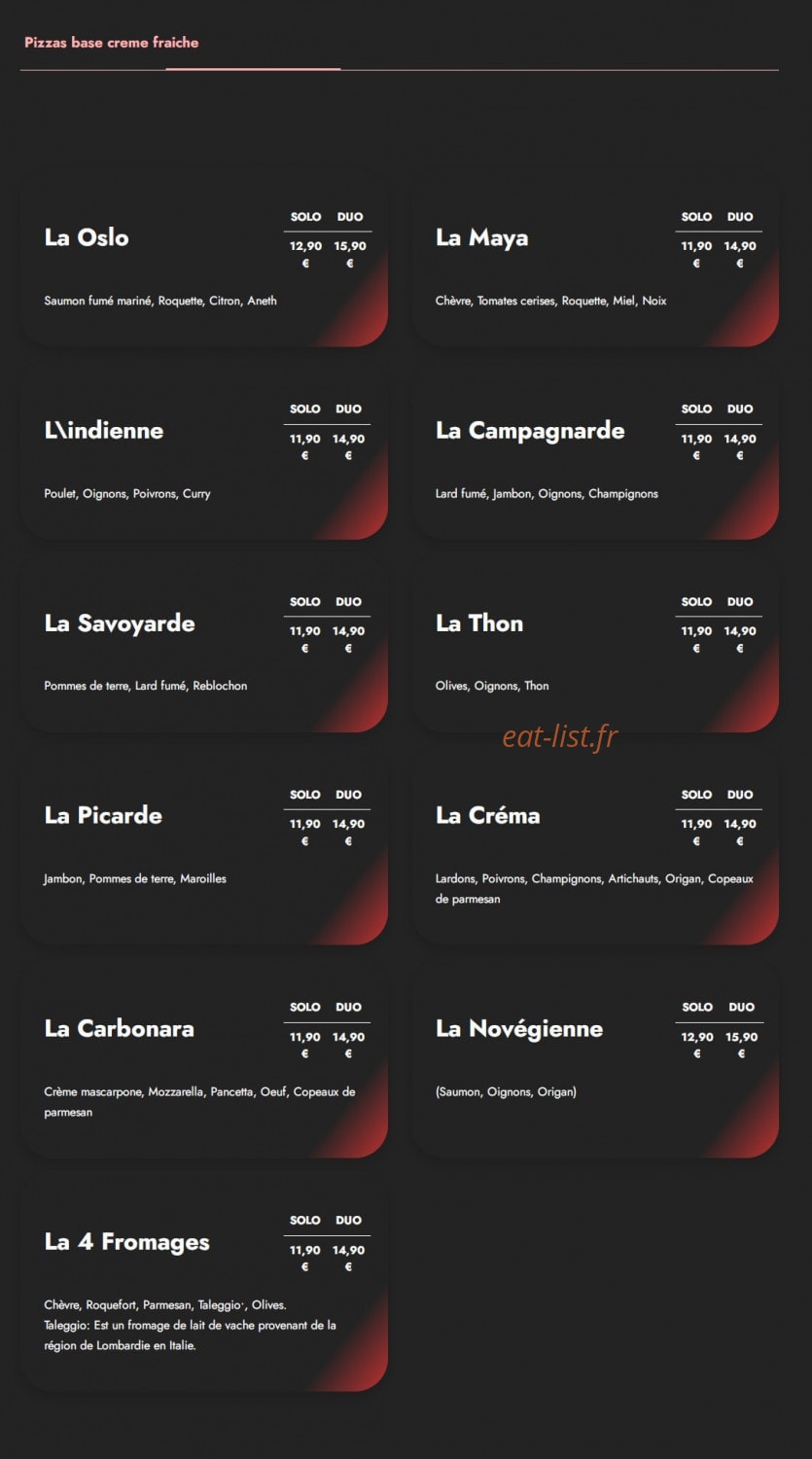 Best Pizza Original — carte page 3