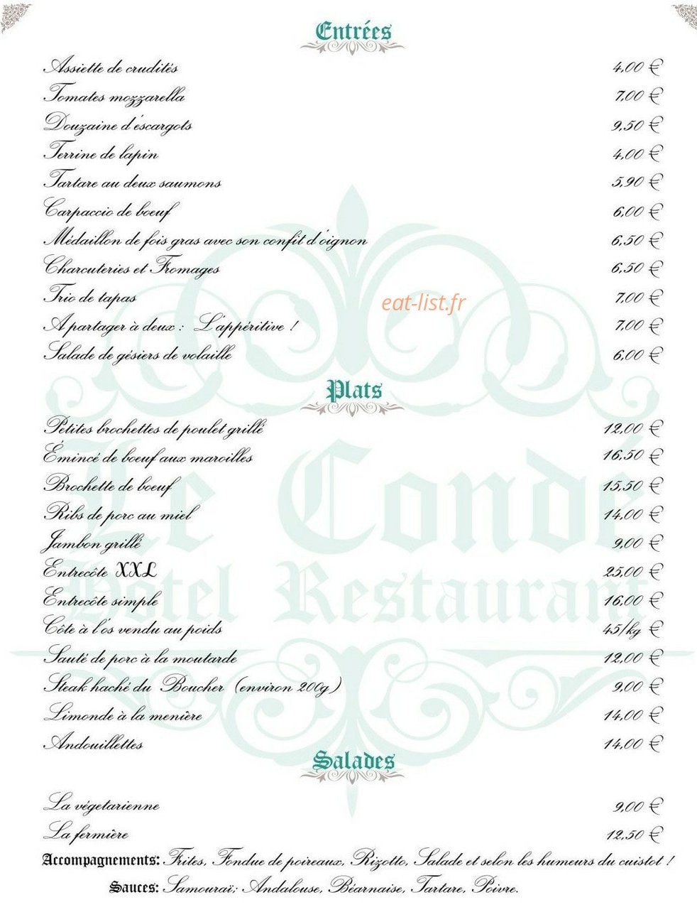 Bar Conde — carte page 4