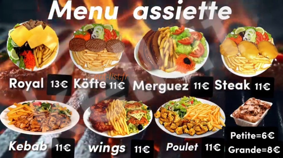 Kelkit Kebab — carte page 1