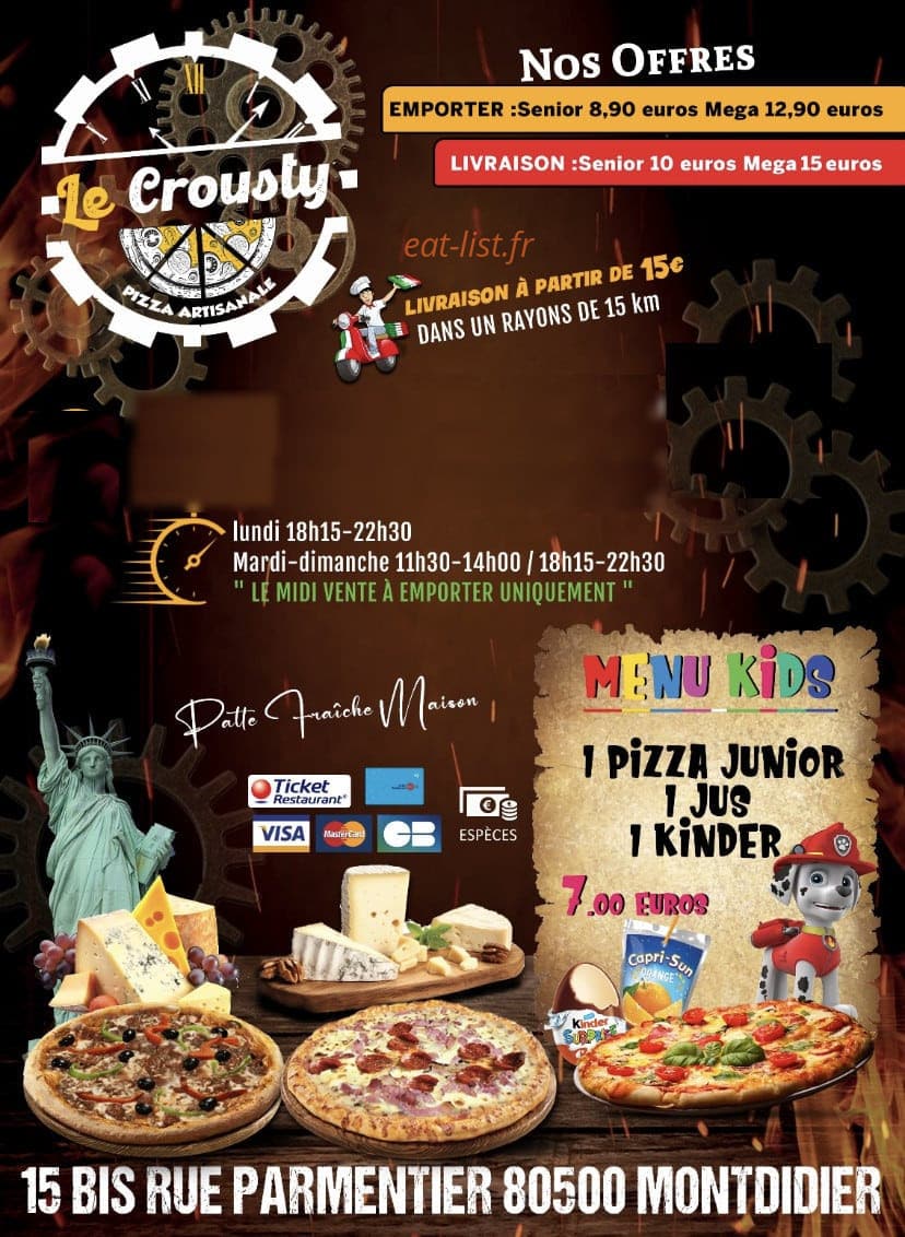 Le Crousty — carte page 1