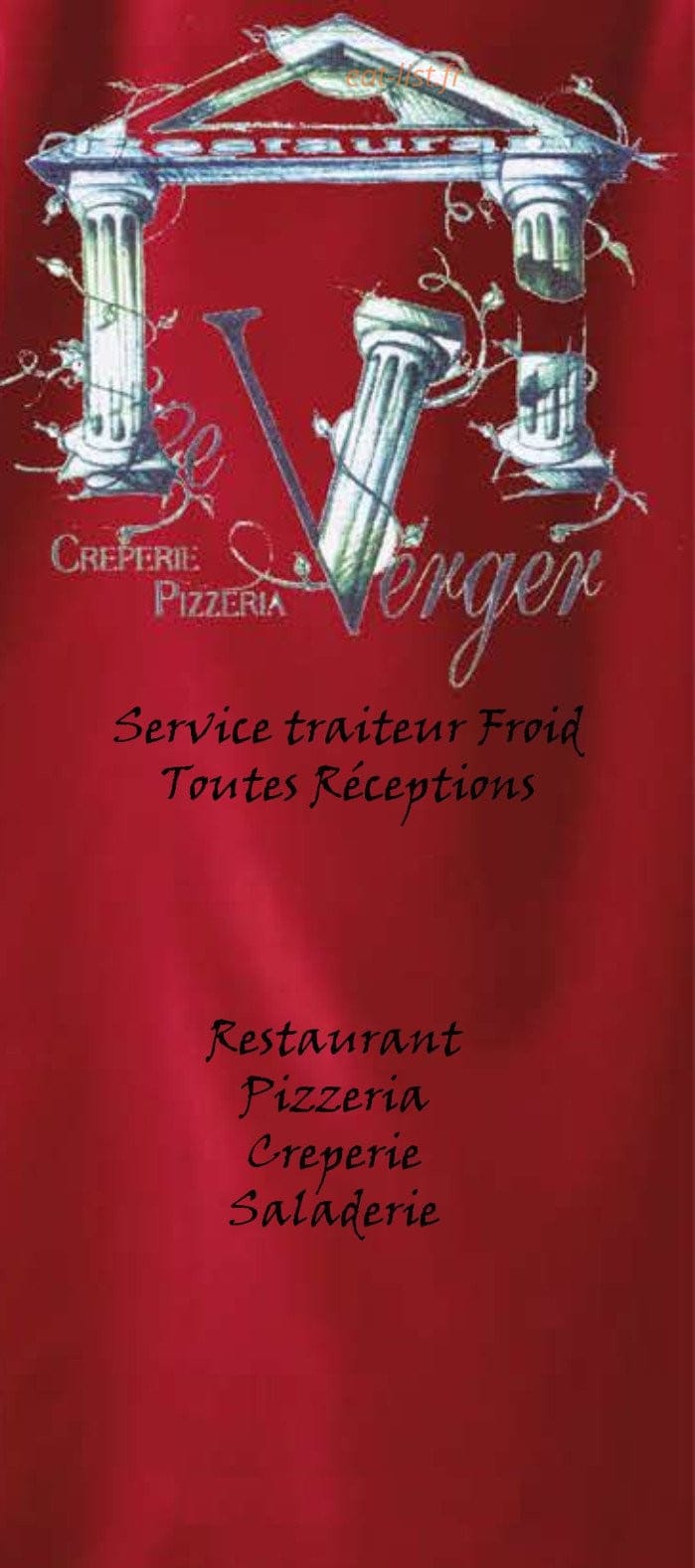 Le verger — carte page 1
