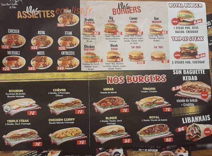 Sun Grill — carte page 2