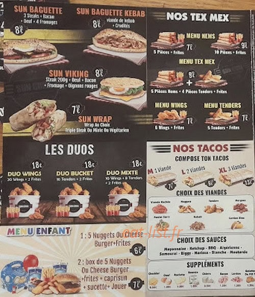 Sun Grill — carte page 3