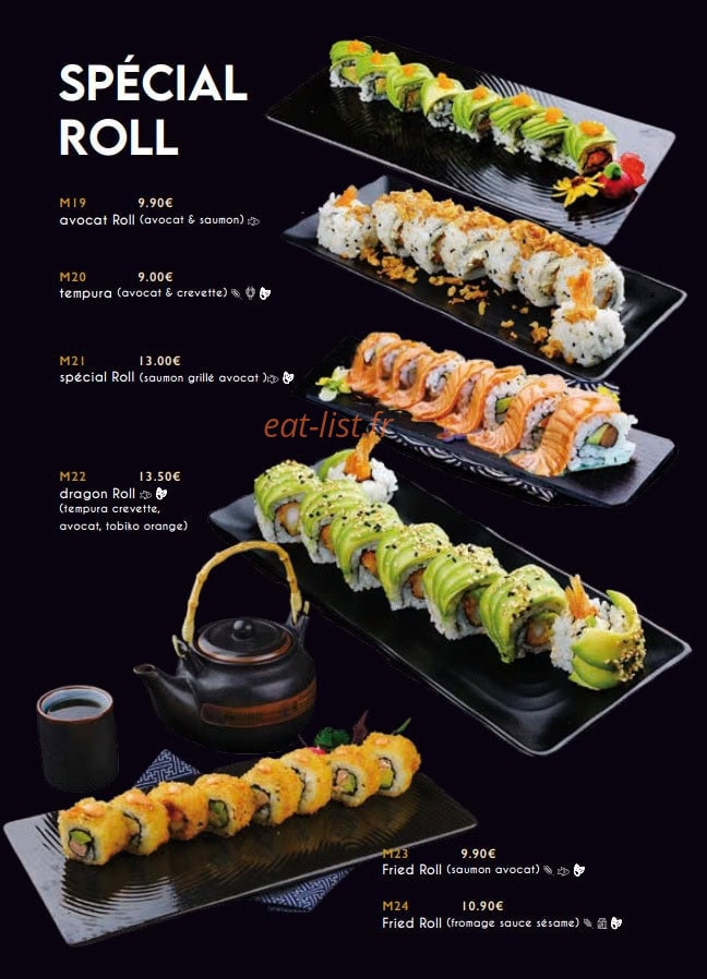 Sushi koi — carte page 5