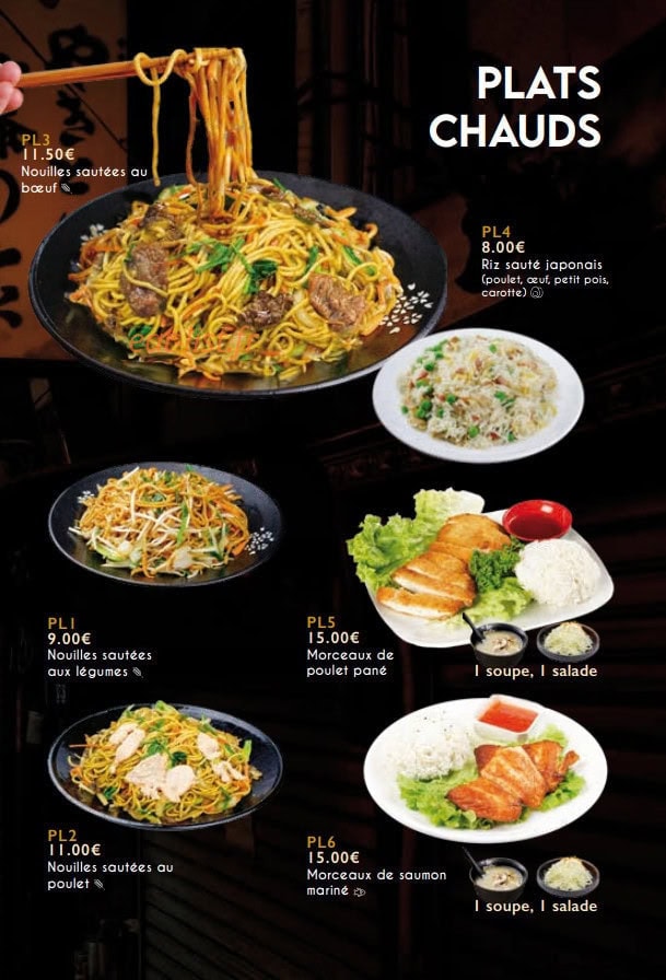 Sushi koi — carte page 3