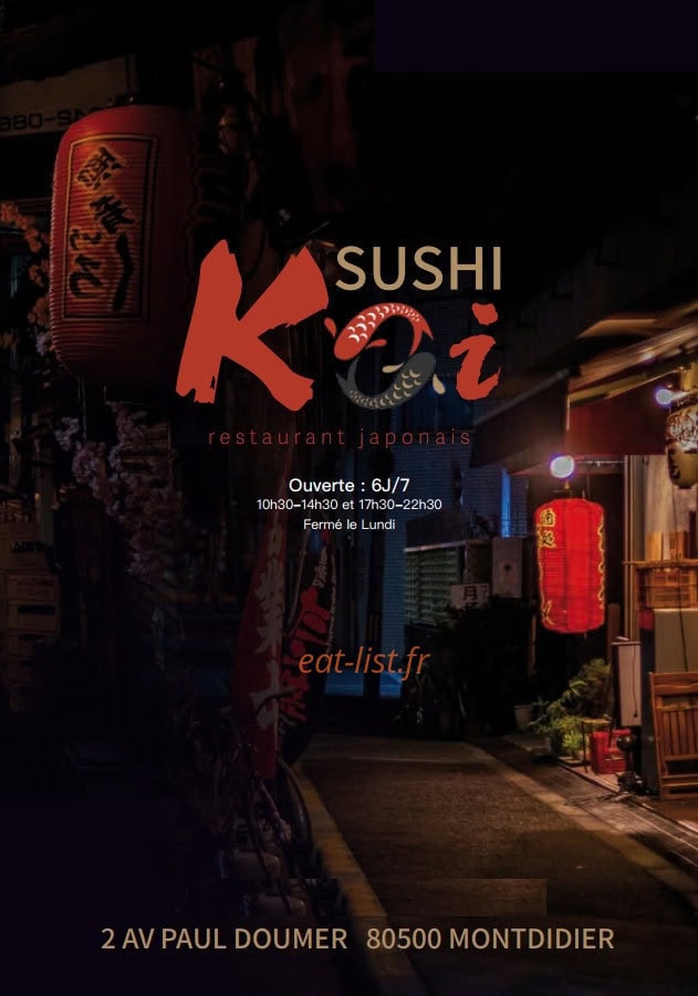 Sushi koi — carte page 1