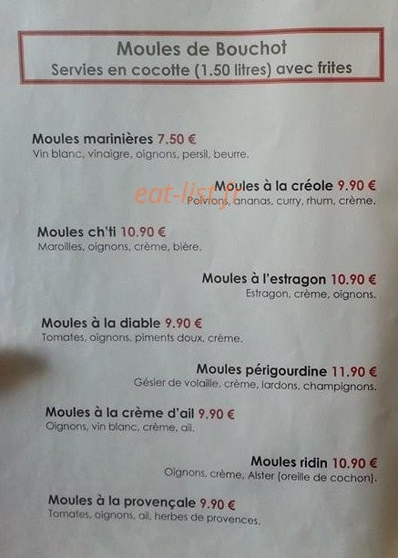 Le Ptit Ridin — carte page 1