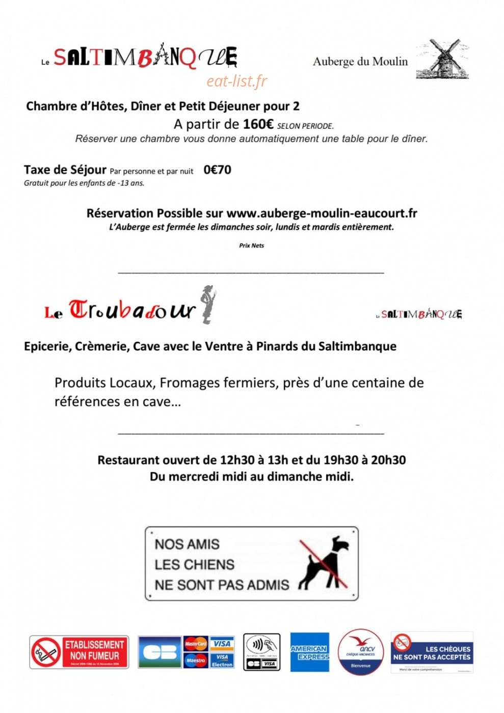 Le Saltimbanque — carte page 2