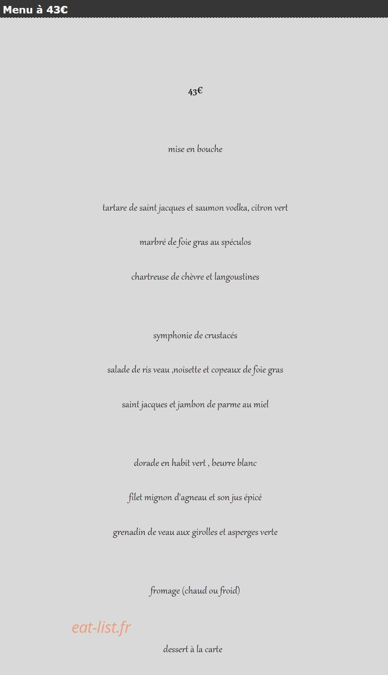 L'Atelier Gourmand — carte page 8
