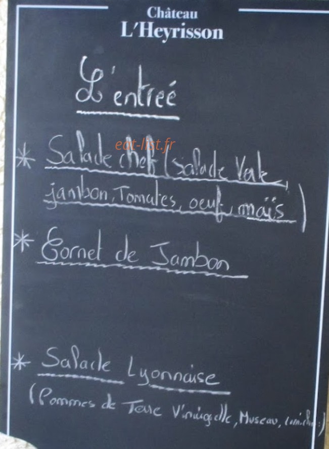Le Relais Routier — carte page 1
