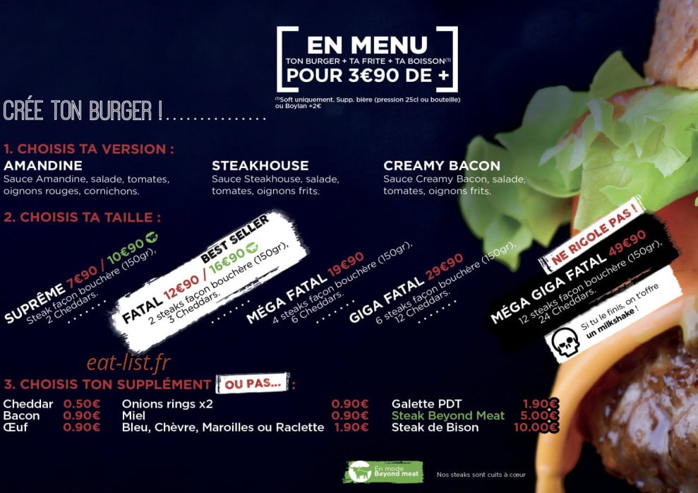Chez Amandine — carte page 3