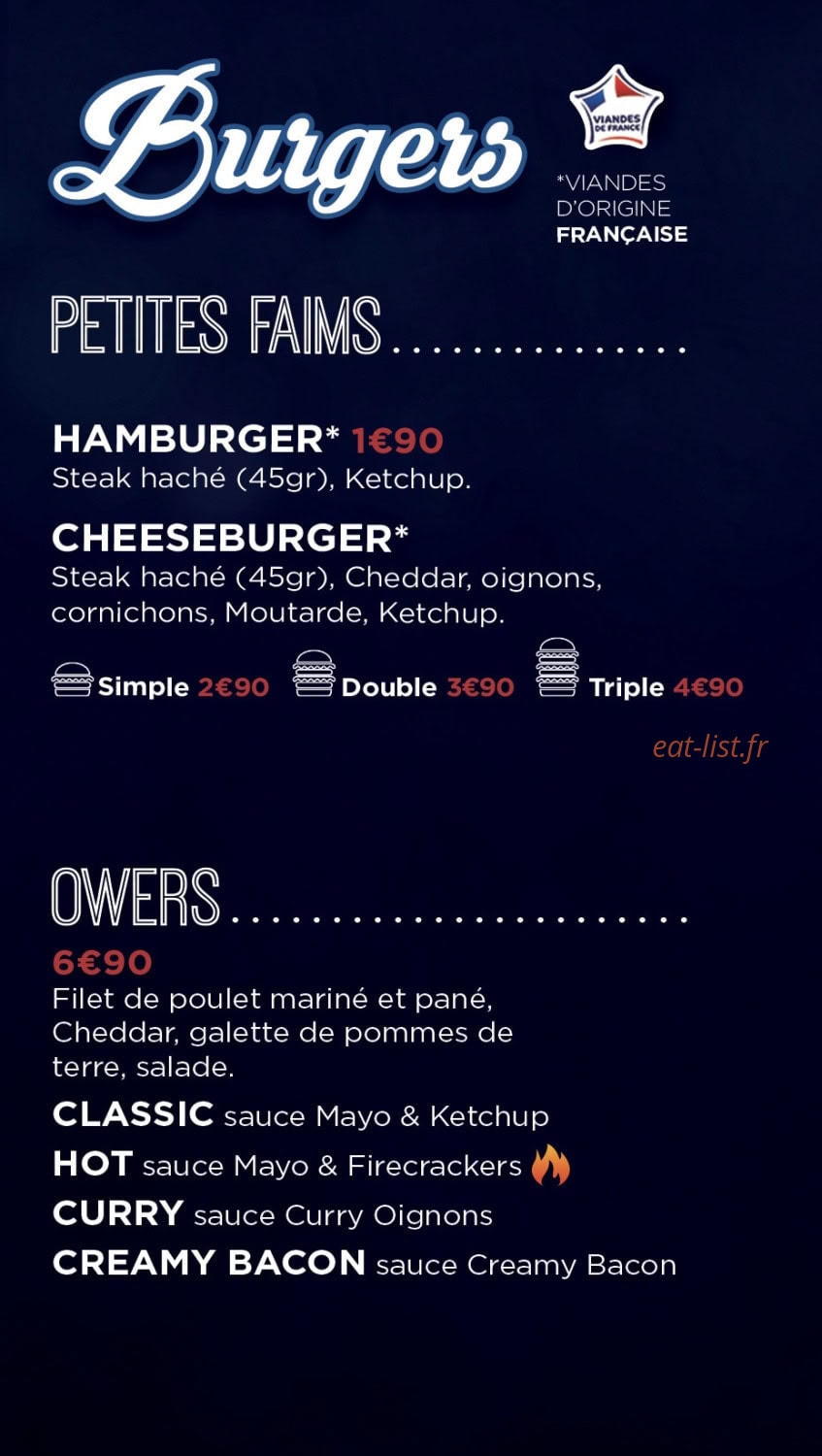 Chez Amandine — carte page 2