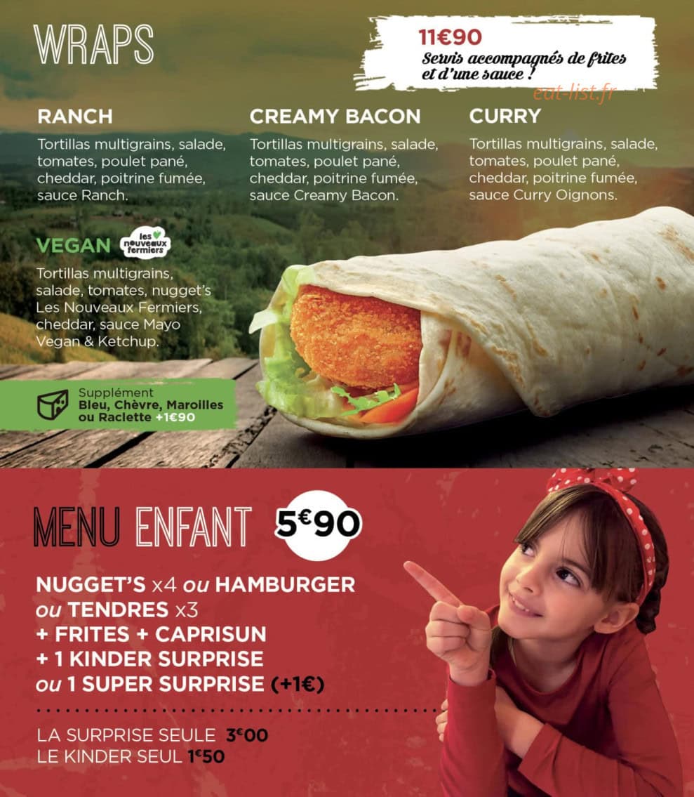 Chez Amandine — carte page 6