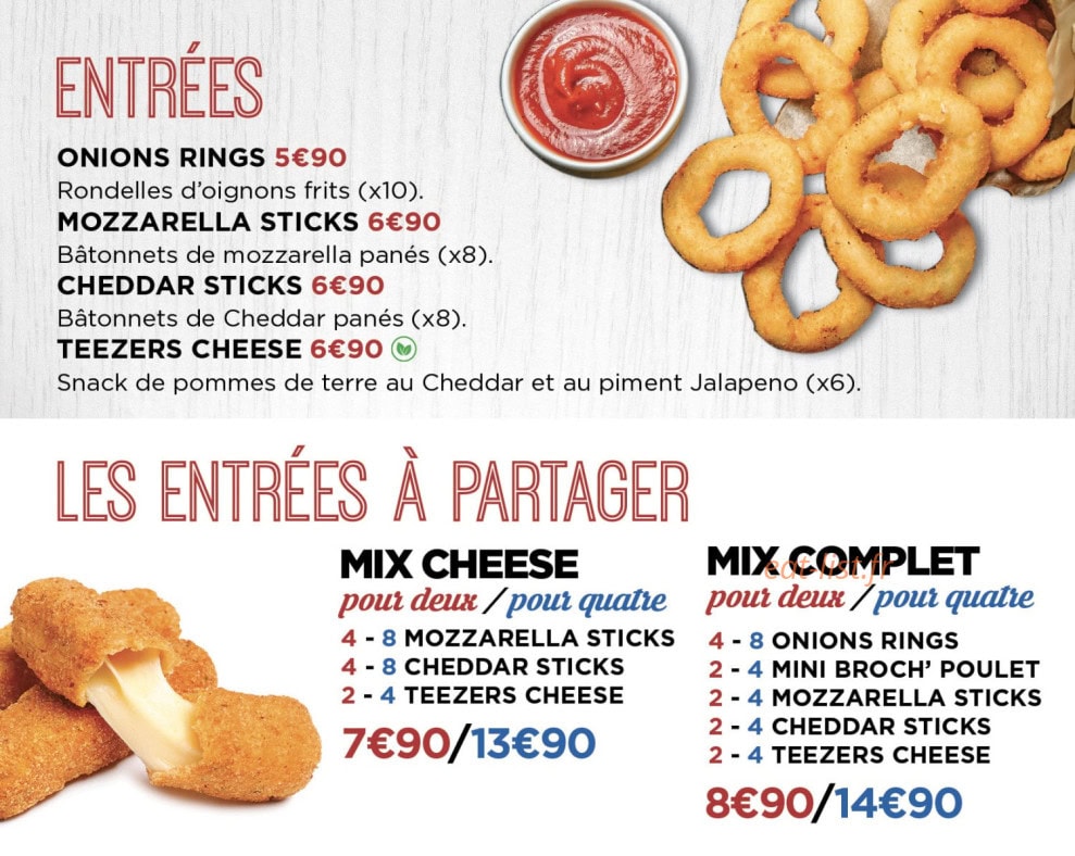 Chez Amandine — carte page 1