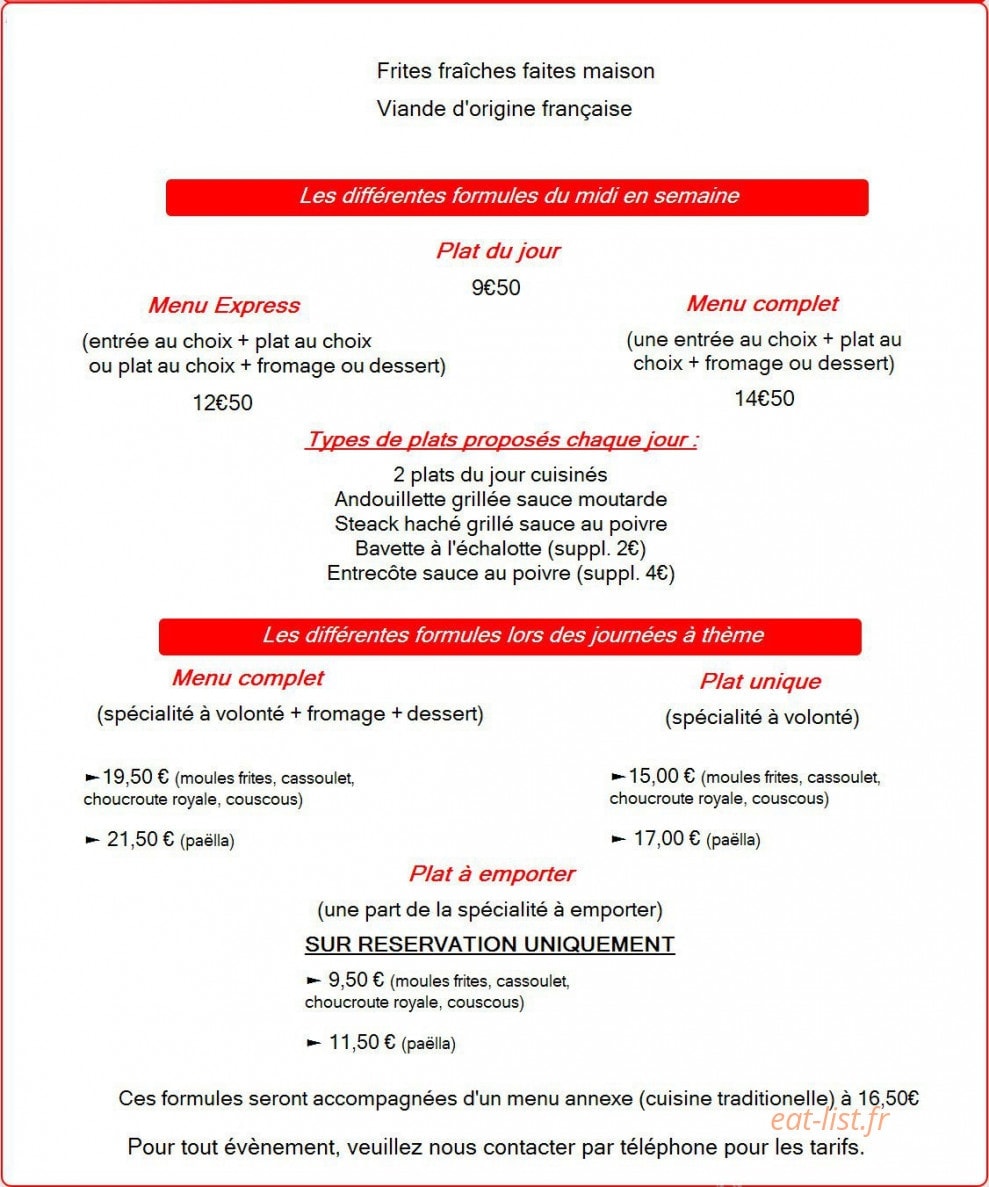 Chez Bertrand — carte page 1