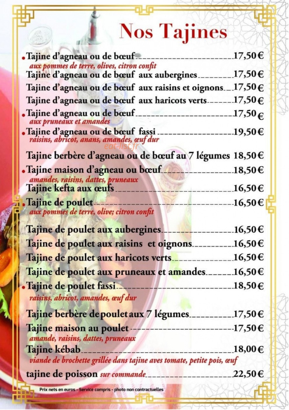 Le Palmier d'Or — carte page 3