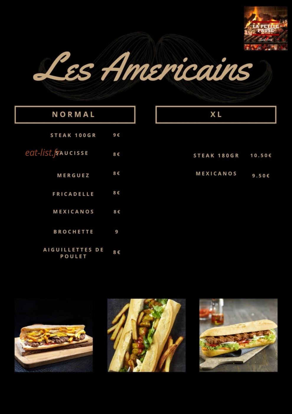 La Petite Pause — carte page 5