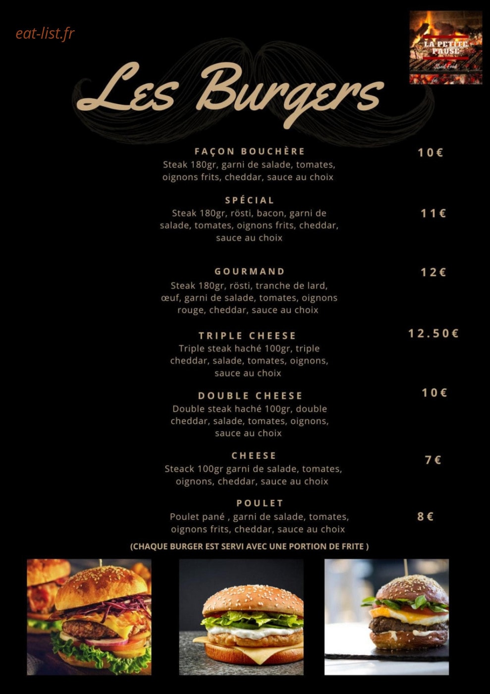 La Petite Pause — carte page 3