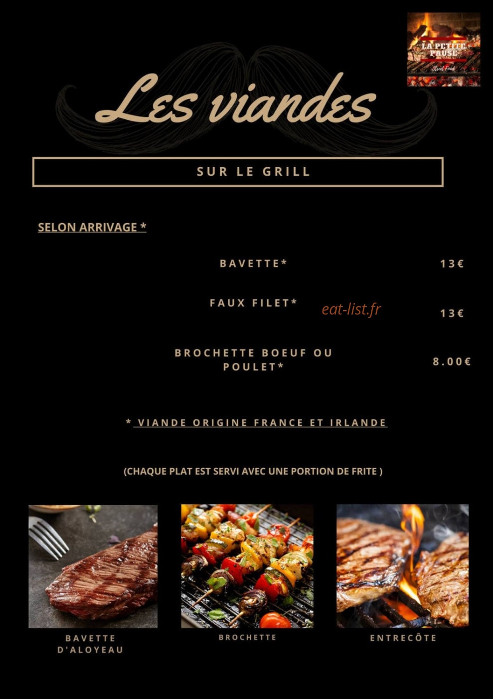 La Petite Pause — carte page 6