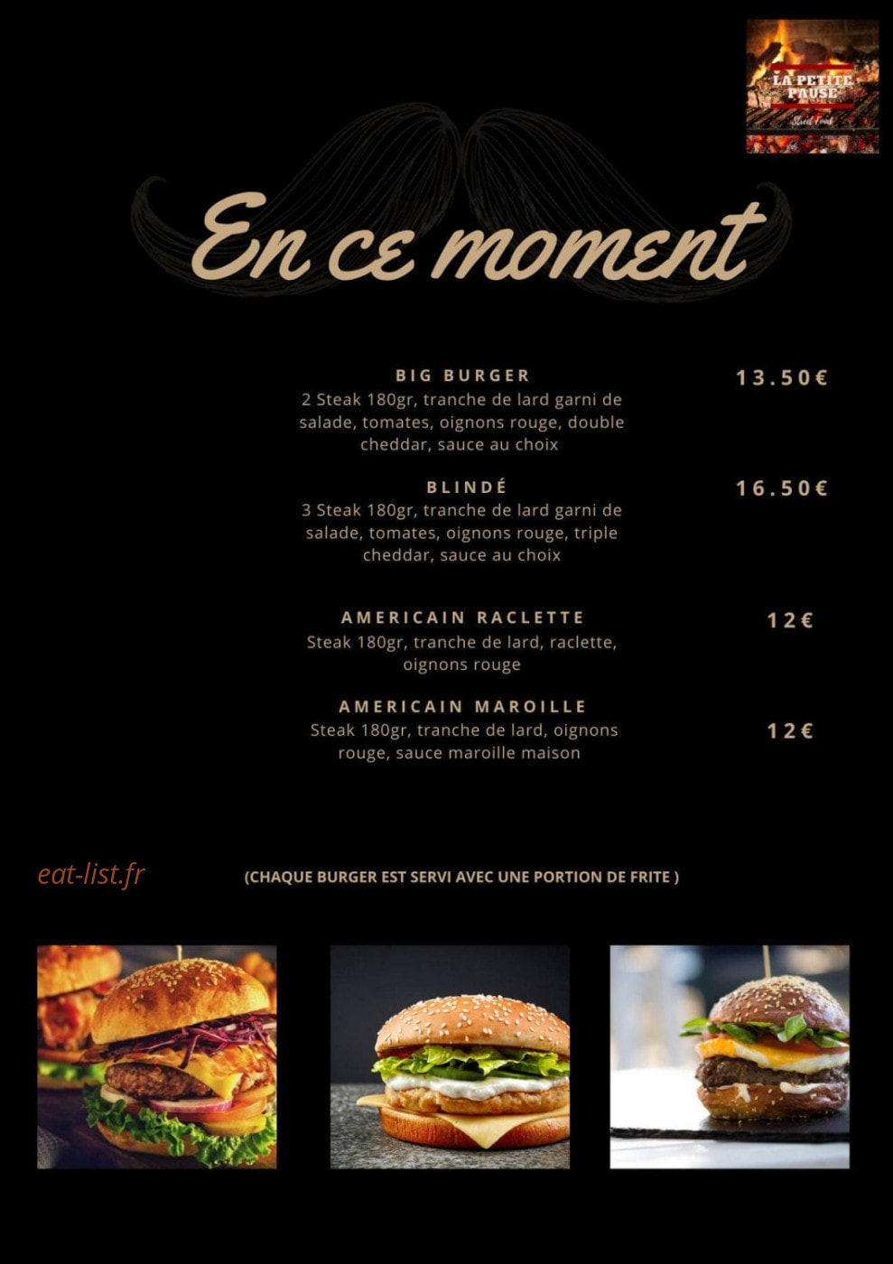 La Petite Pause — carte page 1