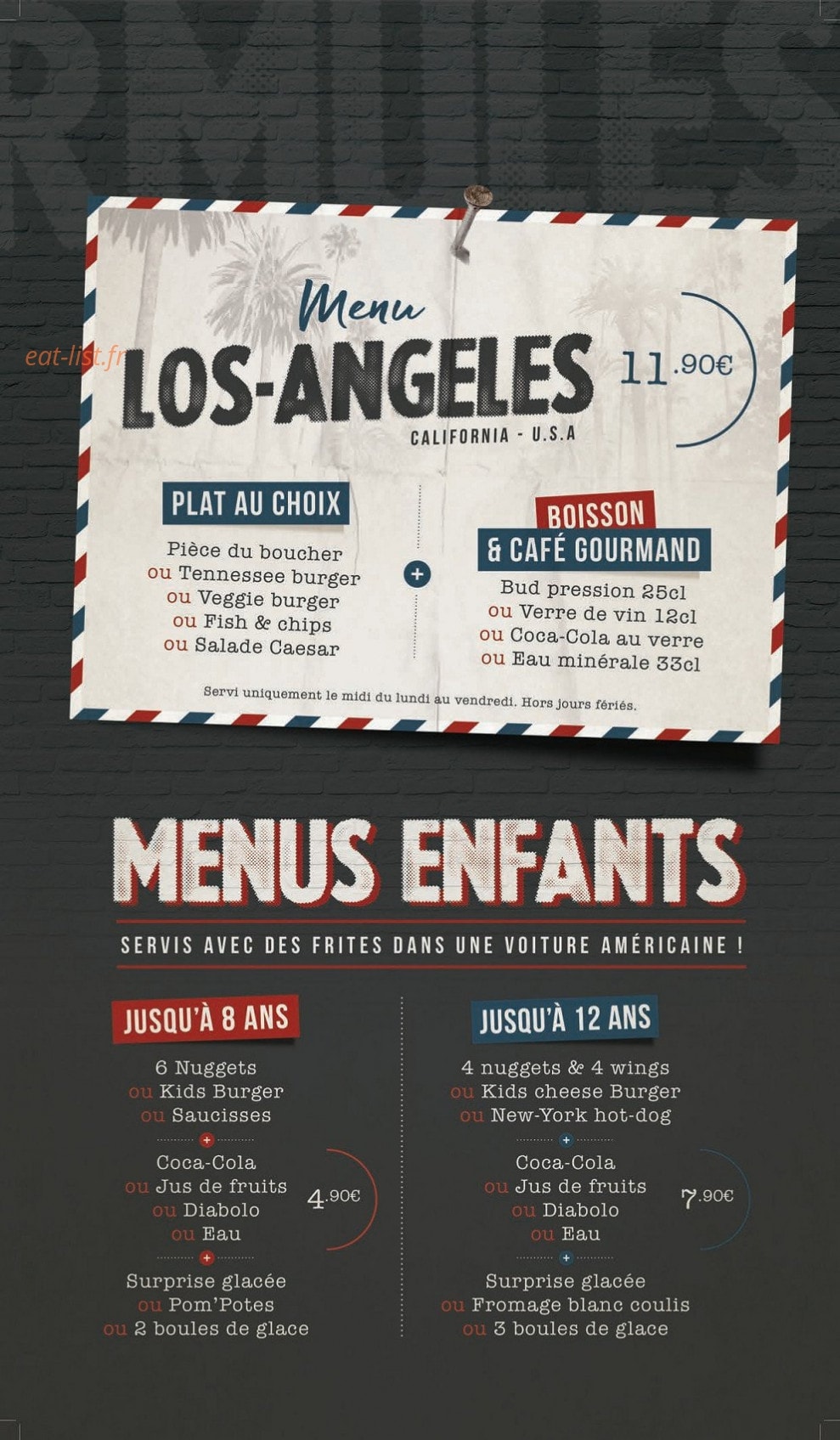 Garrett meals — carte page 9
