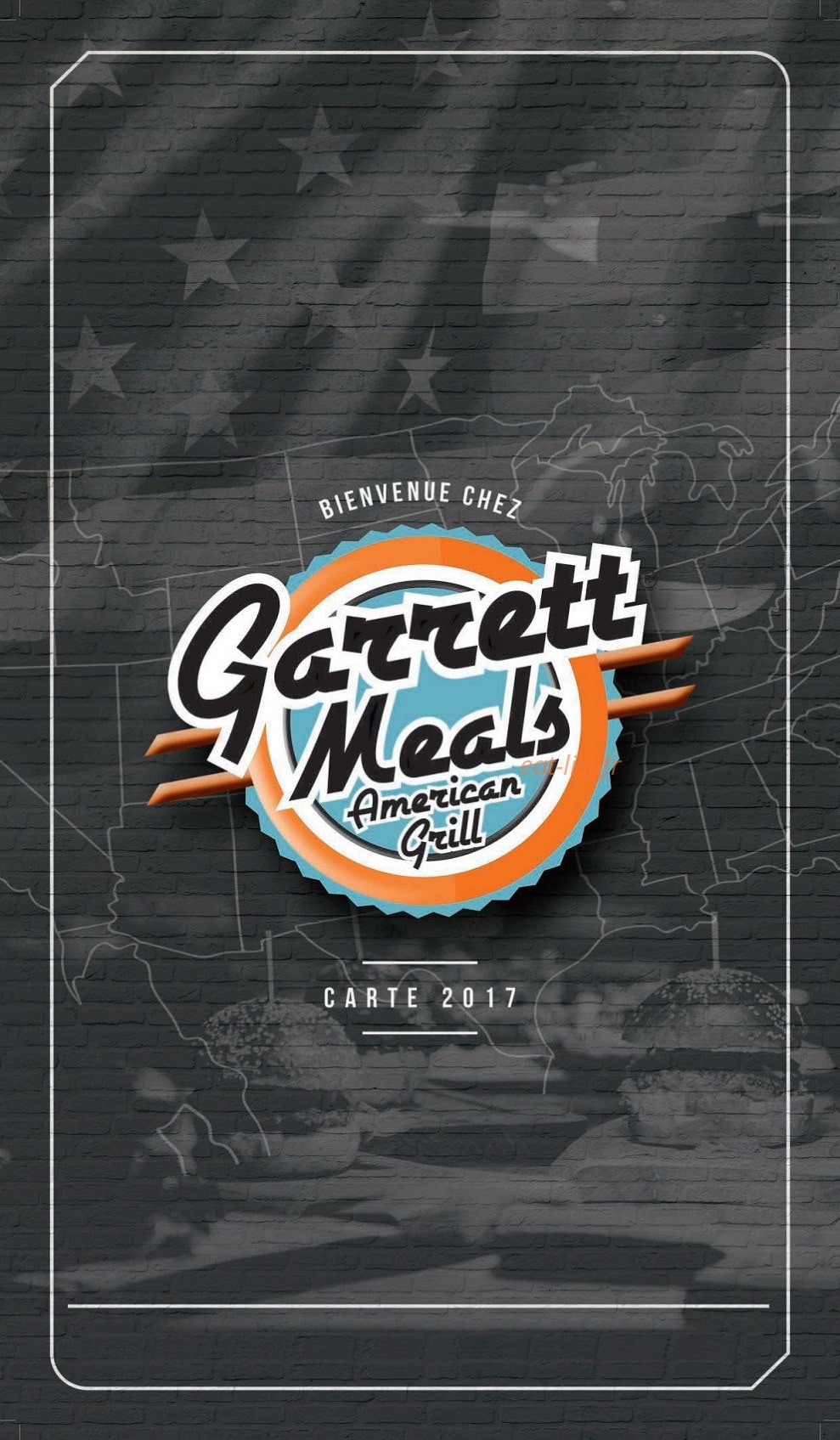 Garrett meals — carte page 1