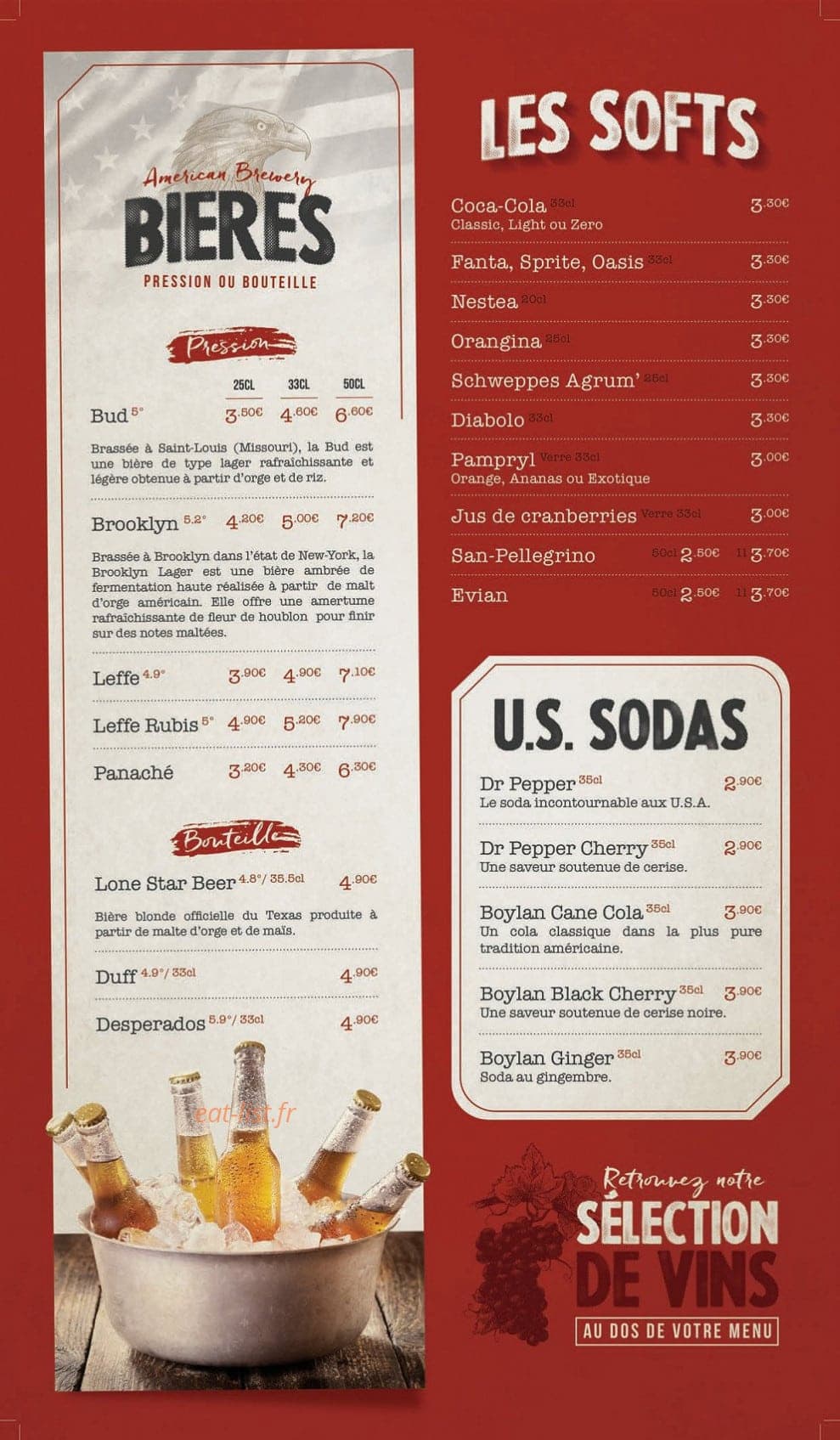 Garrett meals — carte page 2