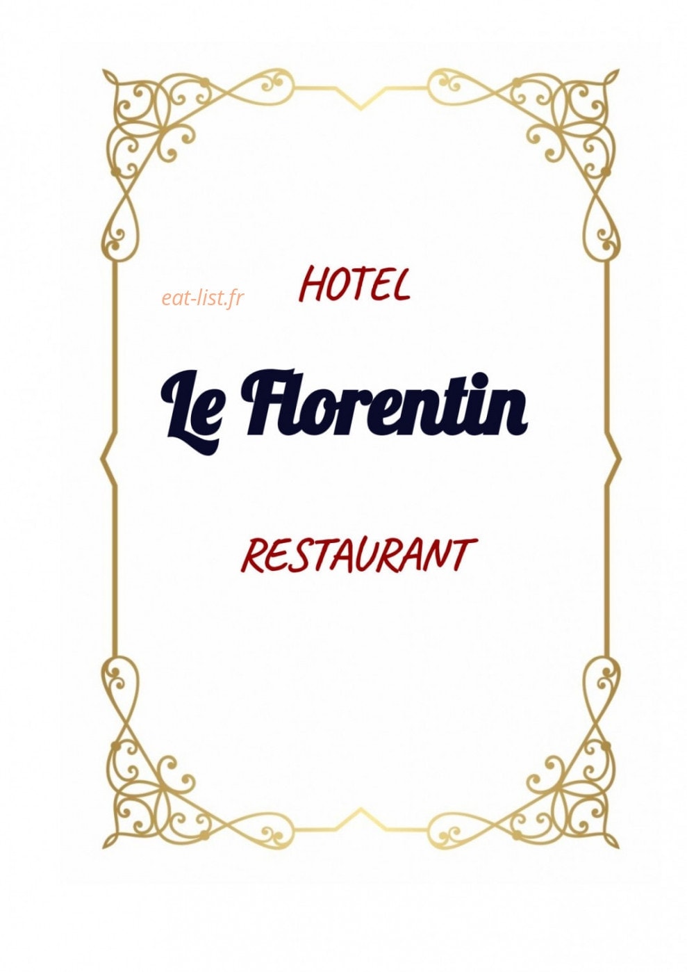 Le Florentin — carte page 1