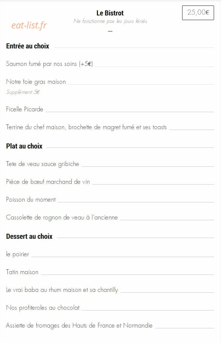 Le Roye Gourmet — carte page 2