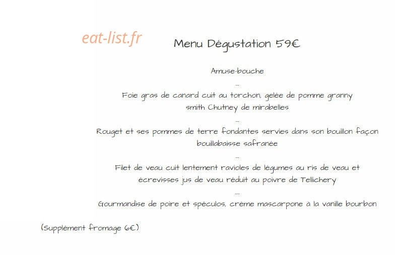 Le Saisonnier — carte page 3