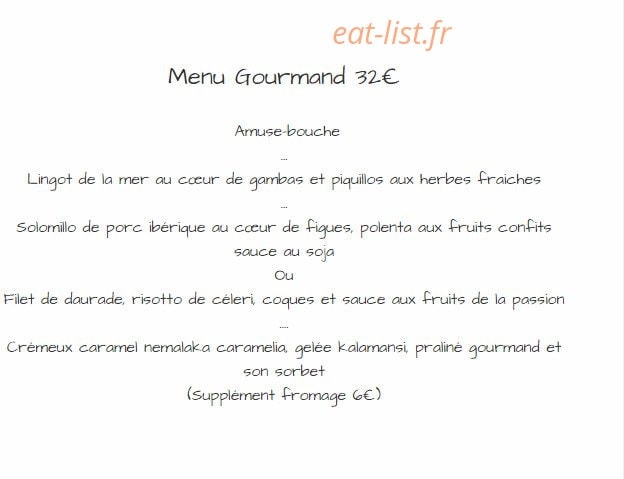 Le Saisonnier — carte page 2