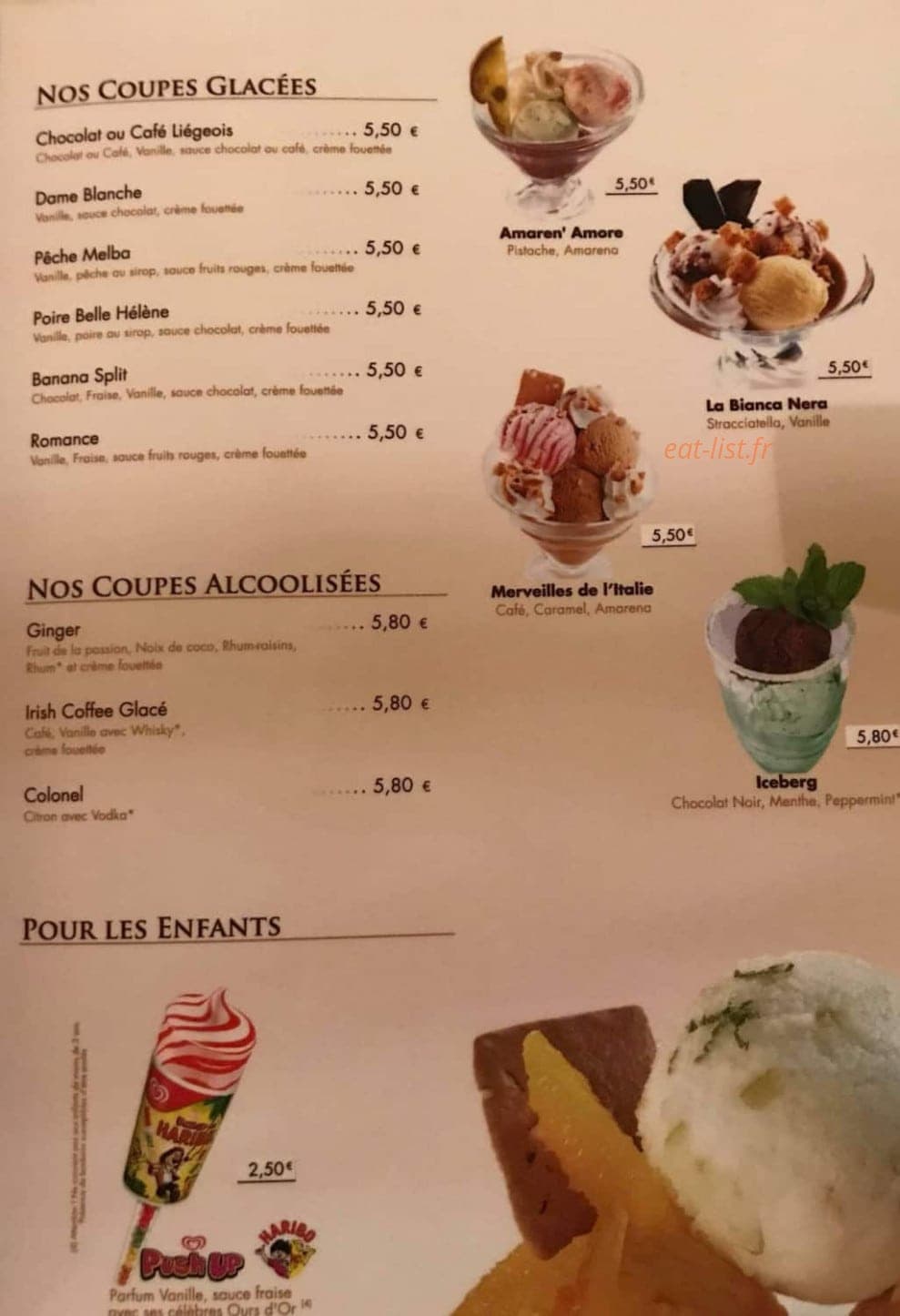 Le Welcome — carte page 6
