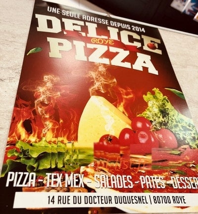 Pizza Délice — carte page 1