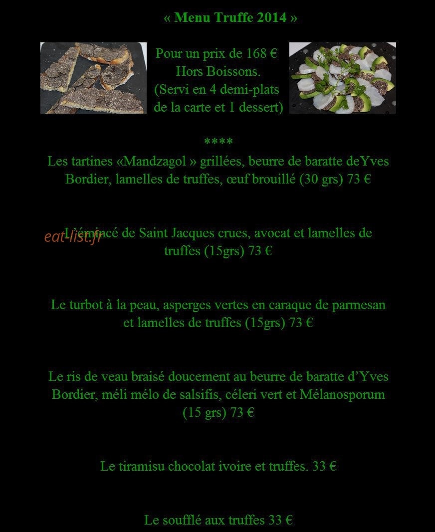 Restaurant La Flamiche — carte page 4