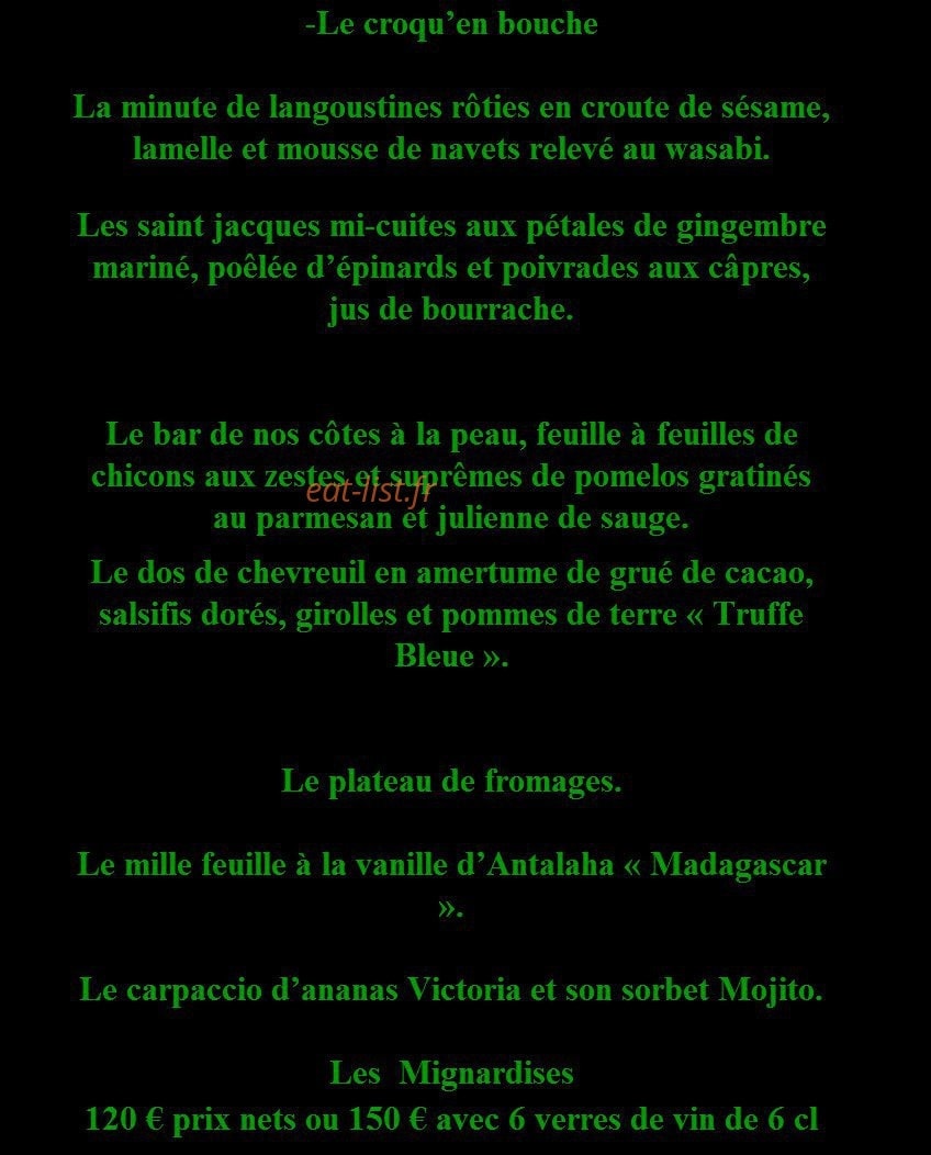 Restaurant La Flamiche — carte page 6