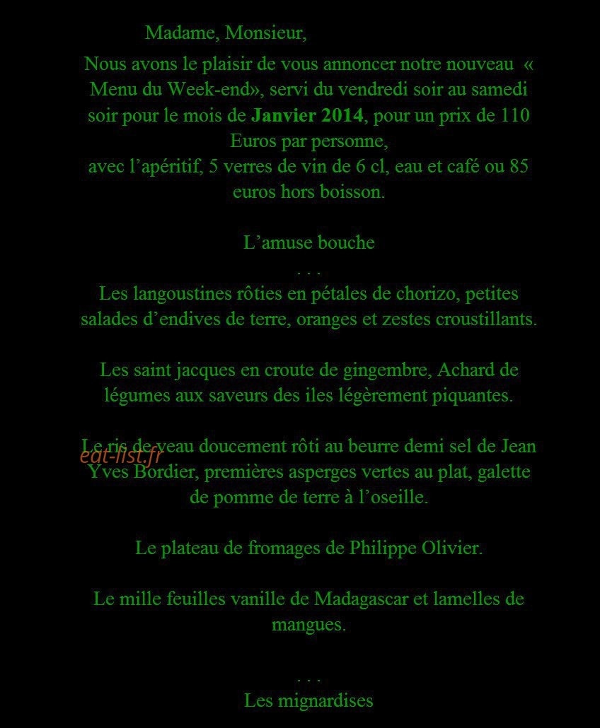 Restaurant La Flamiche — carte page 5