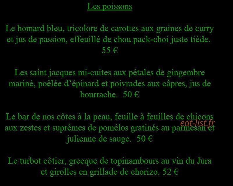 Restaurant La Flamiche — carte page 8