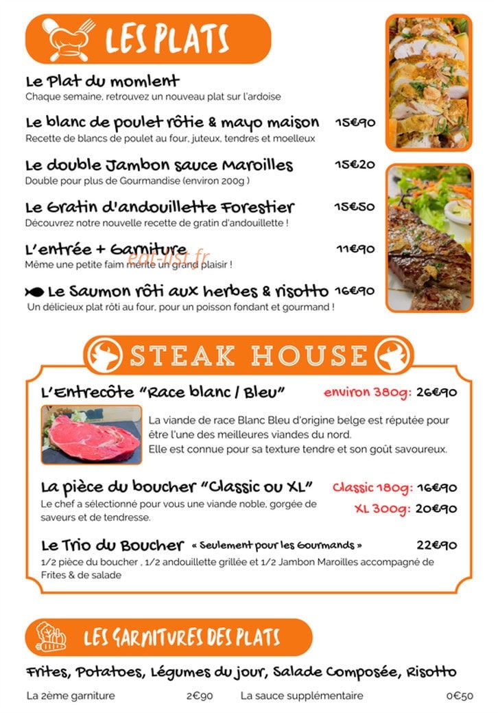 La Tiote Auberge — carte page 3