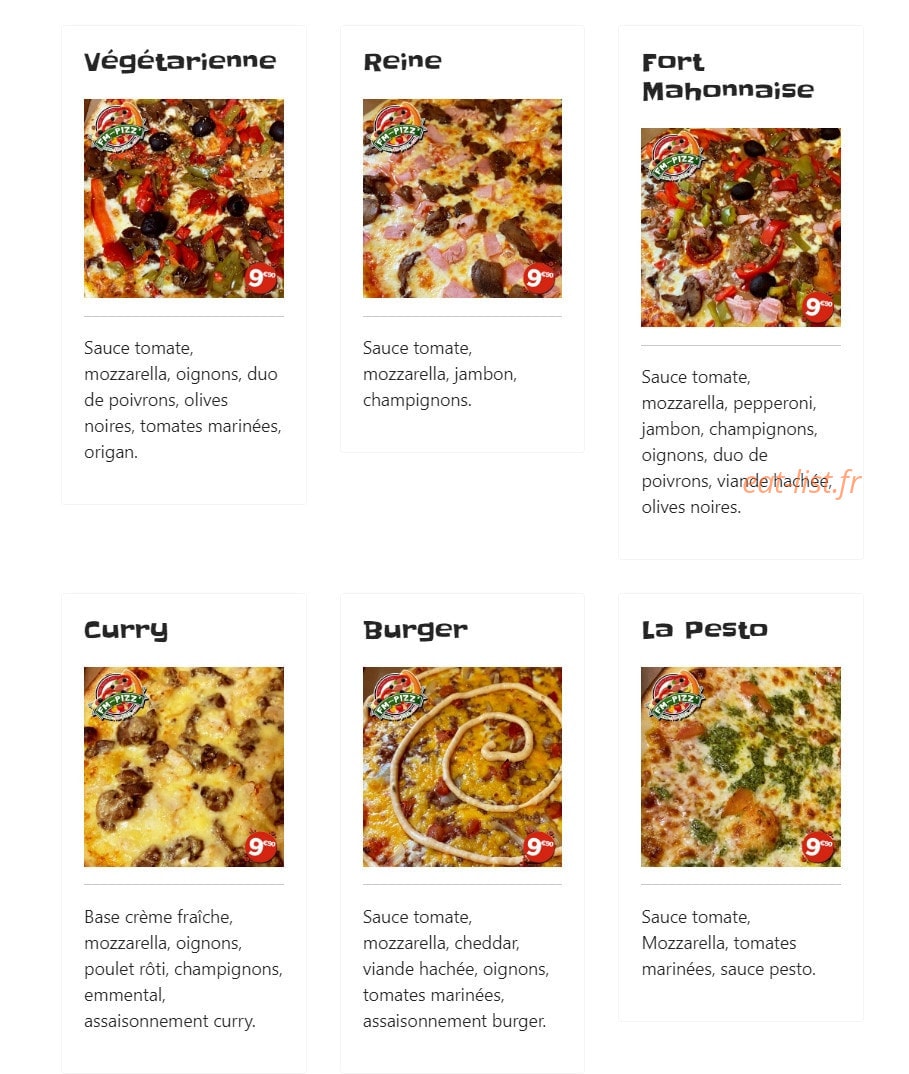 Fm-Pizz — carte page 2