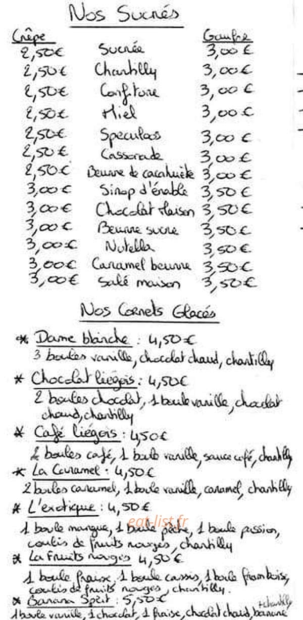 Le Cooking — carte page 5