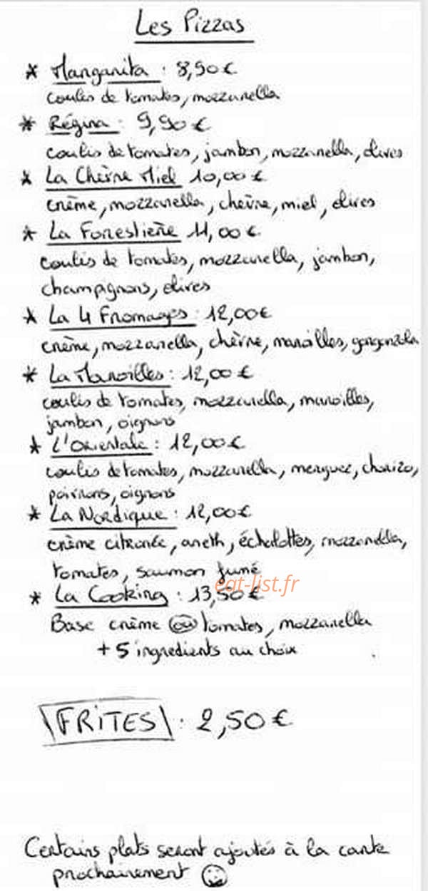 Le Cooking — carte page 4